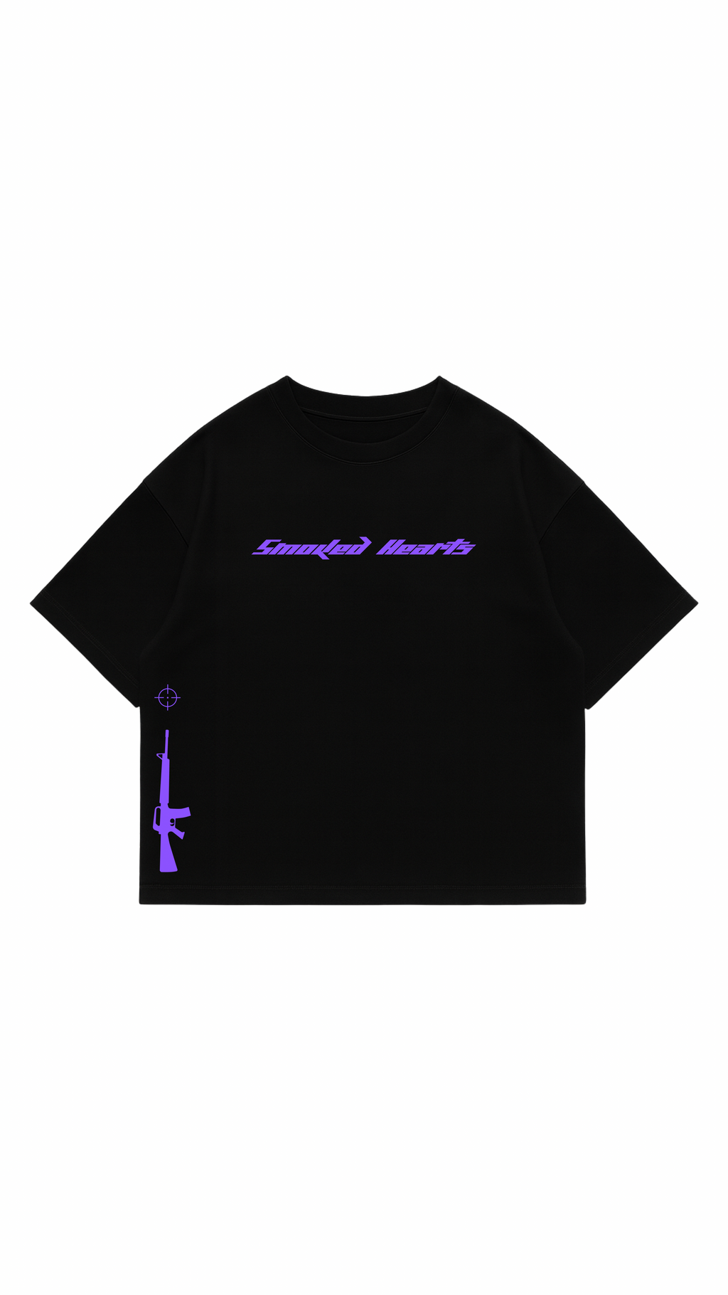 SMOKED HEARTS BLACK & PURPLE TEE ( SOLD OUT )