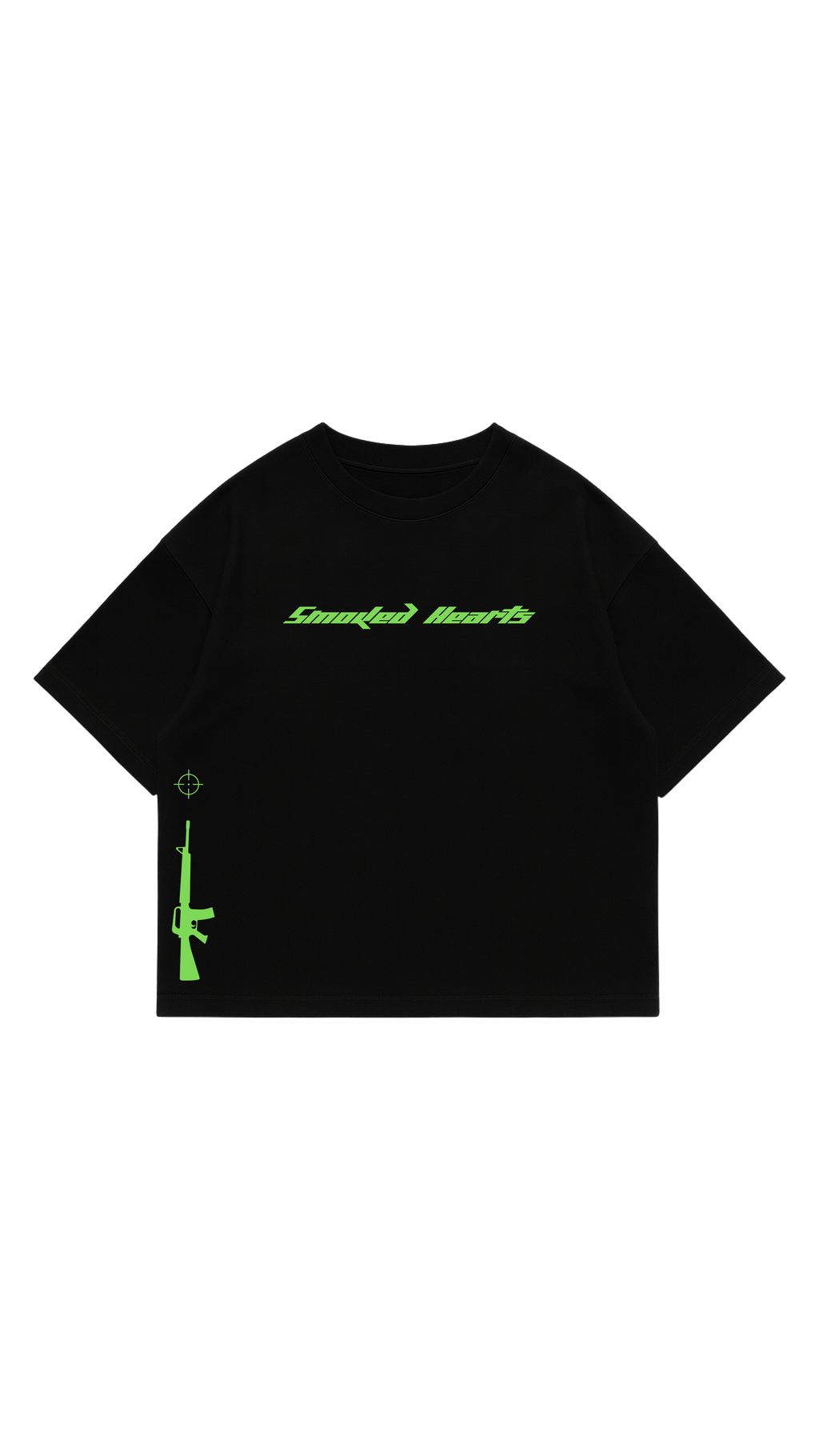 SMOKED HEARTS BLACK & GREEN TEE ( SOLD OUT )