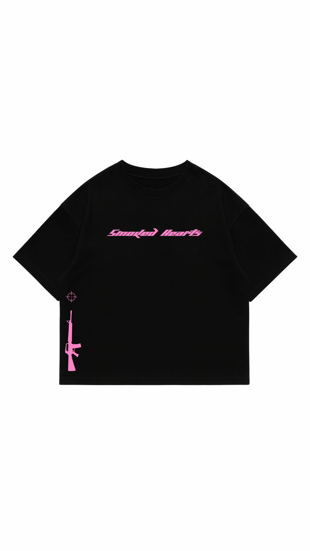 SMOKED HEARTS BLACK & PINK TEE ( SOLD OUT )
