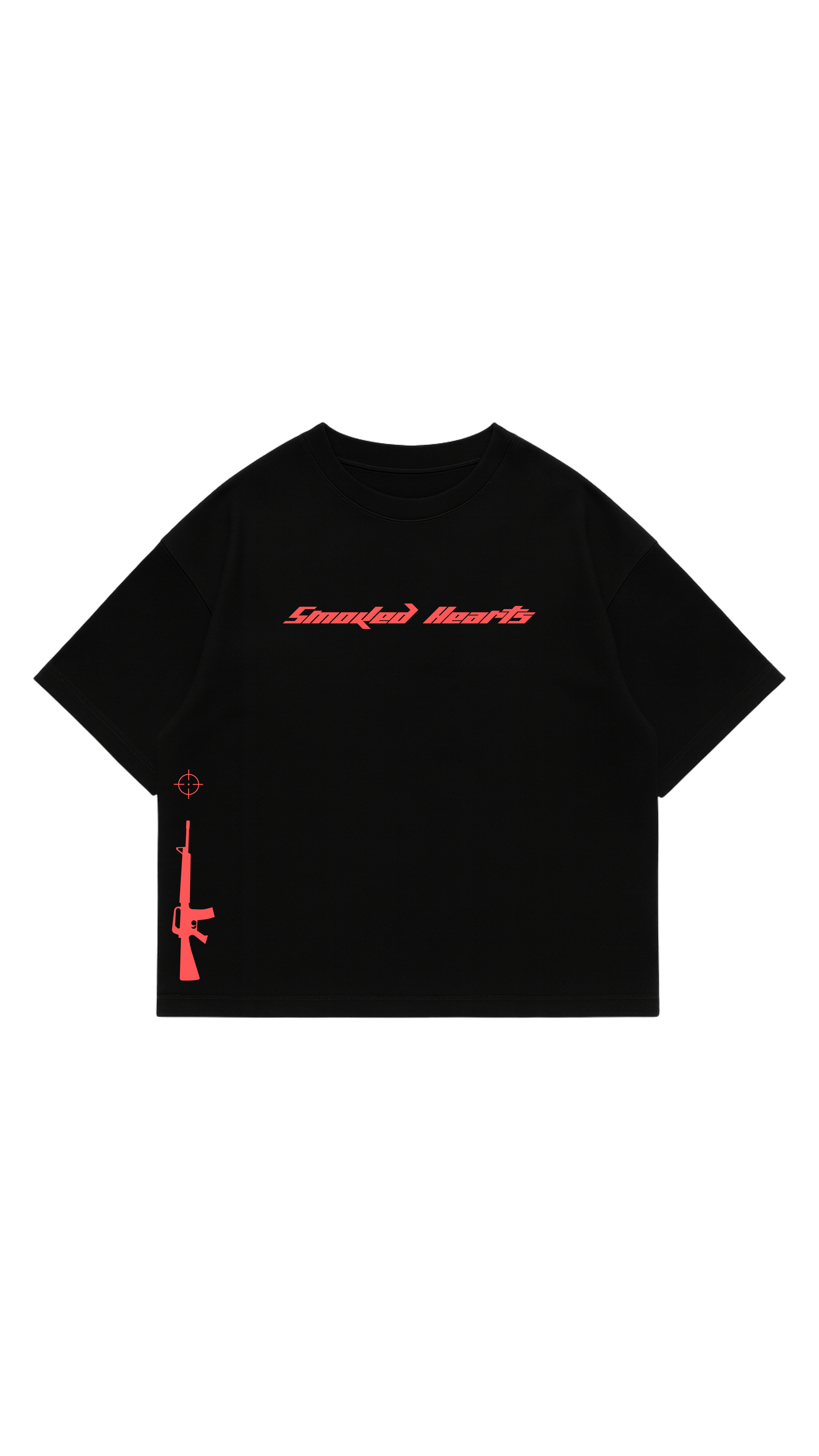 SMOKED HEARTS BLACK & RED TEE ( SOLD OUT )