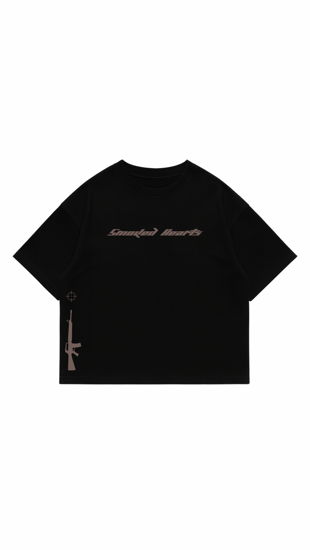 SMOKED HEARTS BLACK & BROWN TEE ( SOLD OUT )