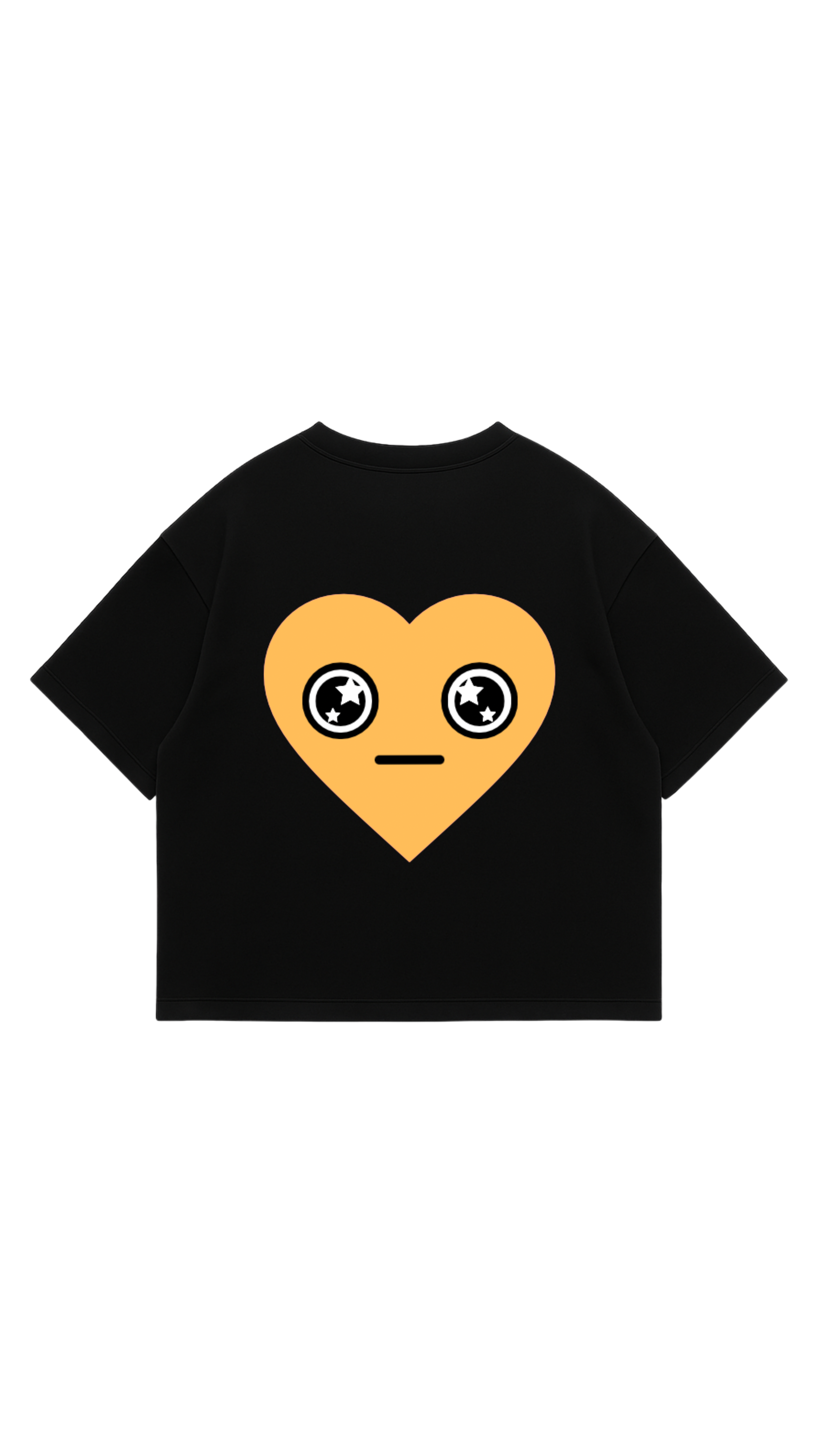 SMOKED HEARTS BLACK & ORANGE TEE ( SOLD OUT )